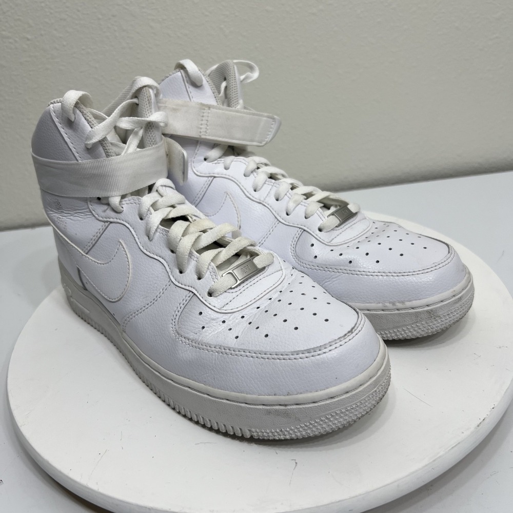 Nike Air Force 1 High Triple White Men's Size 11.5 / 315121-115 - Picture 9 of 13
